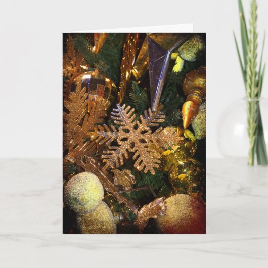 Gelukkig kerstfeest feestdagen kaart (Voorkant)