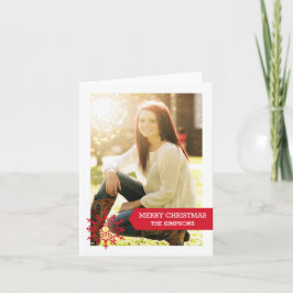 Gelukkig kerstfeest feestdagen kaart