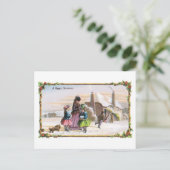 Gelukkig kerstfeest feestdagenkaart (Staand voorkant)