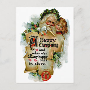 Gelukkig kerstfeest feestdagenkaart