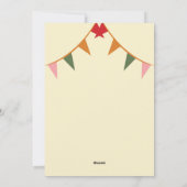 Gelukkig kerstfeest feestdagenkaart (Achterkant)