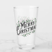 Gelukkig kerstfeest glas (Achterkant)