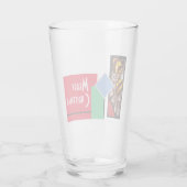 Gelukkig kerstfeest glas (Achterkant)