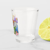 Gelukkig Kerstfeest Gnome Grappig Shot Glass Glas (Rechts)