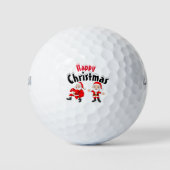 Gelukkig kerstfeest golfballen (Voorkant)