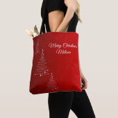 Gelukkig kerstfeest. Greeting.Name. Tote Bag (Dichtbij)