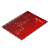 Gelukkig kerstfeest. Greeting. Notitieboek (Linkerzijde)