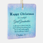 Gelukkig kerstfeest Grote grootmoeder keramische s Keramisch Ornament (Rechts)