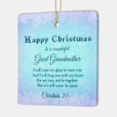 Gelukkig kerstfeest Grote grootmoeder keramische s Keramisch Ornament (Links)