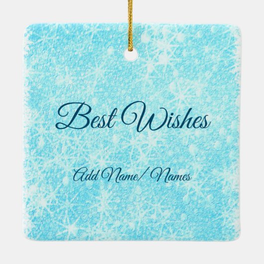 Gelukkig kerstfeest Grote grootmoeder keramische s Keramisch Ornament (Achterkant)