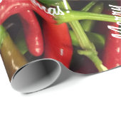Gelukkig kerstfeest! Heet Peppers Wrapping Cadeaupapier (Rol Hoek)