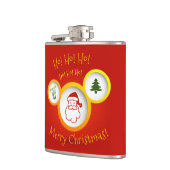 Gelukkig kerstfeest heupfles (Links)