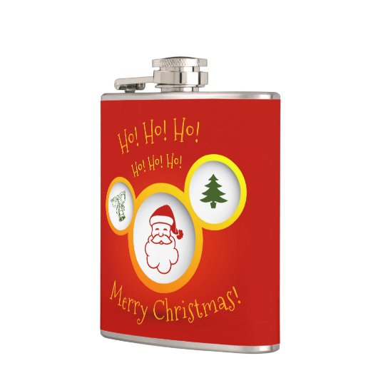 Gelukkig kerstfeest heupfles (Links)