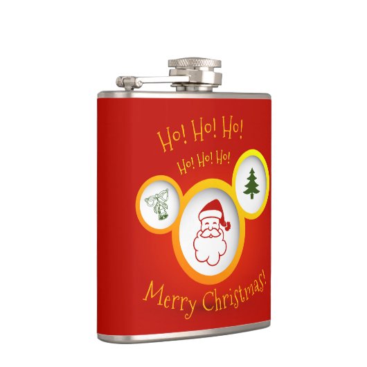 Gelukkig kerstfeest heupfles (Rechts)