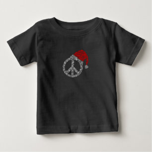 Gelukkig kerstfeest Hippies Symbol Santa Claus P
