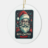 Gelukkig Kerstfeest is mijn zegen Keramisch Ornament (Links)