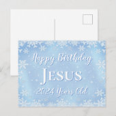 Gelukkig kerstfeest Jezus Briefkaart (Voorkant / Achterkant)