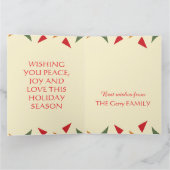 Gelukkig kerstfeest kaart (Binnen)