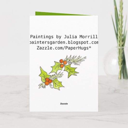 Gelukkig kerstfeest Kaart (Achterkant)