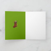 Gelukkig kerstfeest Kaart (Binnen)