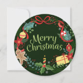 Gelukkig kerstfeest kaart (Voorkant)