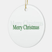 Gelukkig kerstfeest keramisch ornament (Links)