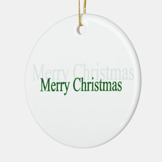 Gelukkig kerstfeest keramisch ornament (Links)