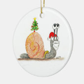 Gelukkig kerstfeest keramisch ornament (Links)