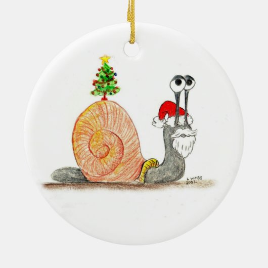 Gelukkig kerstfeest keramisch ornament (Achterkant)