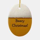 Gelukkig kerstfeest keramisch ornament (Voorkant)