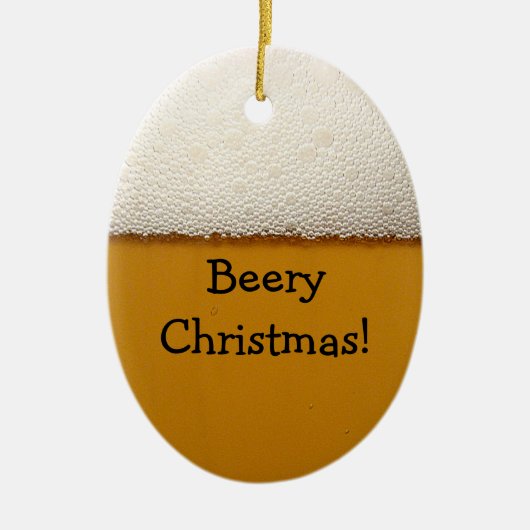 Gelukkig kerstfeest keramisch ornament (Voorkant)