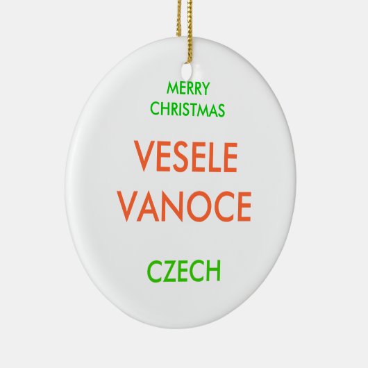 Gelukkig kerstfeest, keramisch ornament (Rechts)