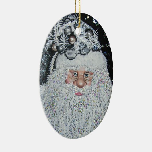 Gelukkig kerstfeest keramisch ornament (Rechts)