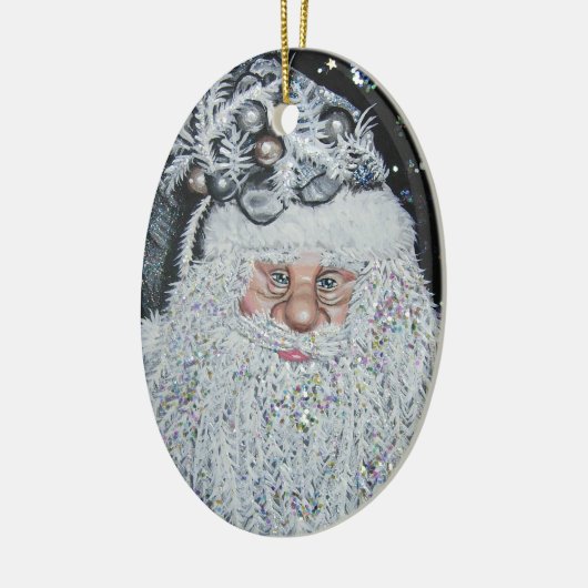 Gelukkig kerstfeest keramisch ornament (Links)