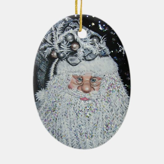 Gelukkig kerstfeest keramisch ornament (Achterkant)