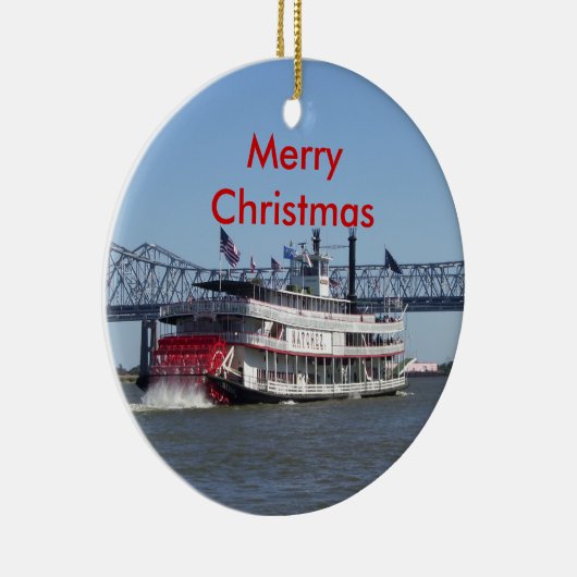 Gelukkig kerstfeest keramisch ornament (Rechts)