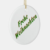 Gelukkig kerstfeest keramisch ornament (Rechts)