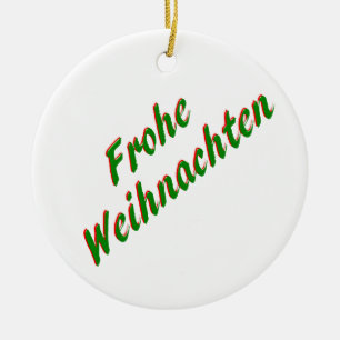 Gelukkig kerstfeest keramisch ornament