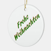 Gelukkig kerstfeest keramisch ornament (Links)