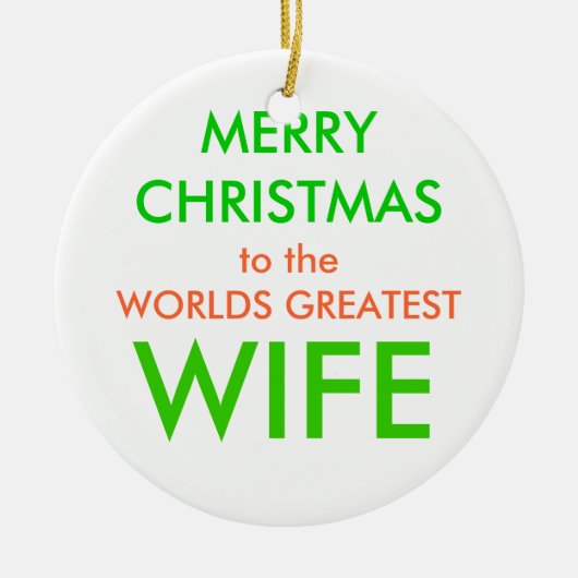 Gelukkig kerstfeest, keramisch ornament (Voorkant)