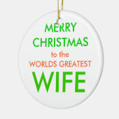 Gelukkig kerstfeest, keramisch ornament (Links)