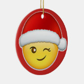 Gelukkig kerstfeest keramisch ornament (Rechts)