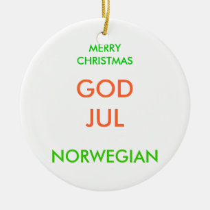 Gelukkig kerstfeest, keramisch ornament