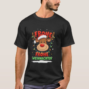 GELUKKIG KERSTFEEST Kerst ontwerp rendier T-shirt