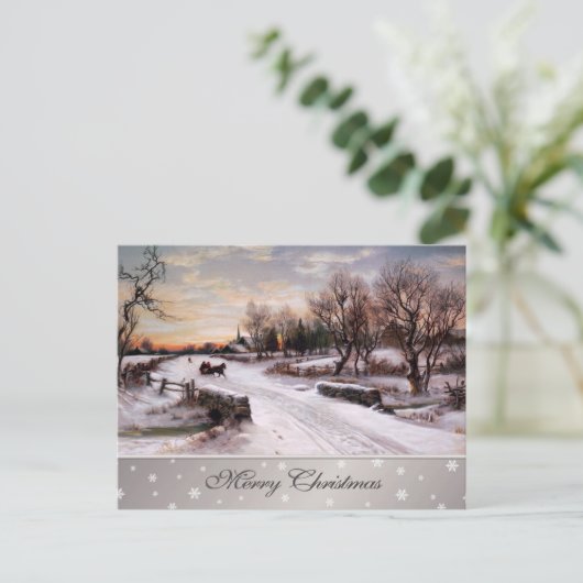 Gelukkig kerstfeest.  kerstfeest Briefkaarten (Staand voorkant)