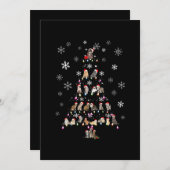 Gelukkig kerstfeest | Kerstmis met een kattebakker Bedankkaart (Voorkant / Achterkant)