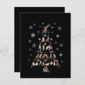 Gelukkig kerstfeest | Kerstmis met een kattebakker Bedankkaart (Voorkant / Achterkant)