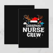 Gelukkig kerstfeest | Kerstverpleegkundigen Bedankkaart (Voorkant / Achterkant)