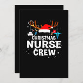 Gelukkig kerstfeest | Kerstverpleegkundigen Bedankkaart (Voorkant / Achterkant)