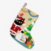 Gelukkig kerstfeest kleine kerstsok (Voorkant (Hangend))